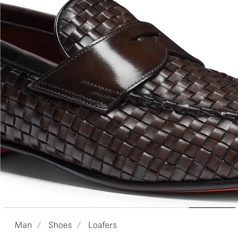 Handmade Woven Leather Loafers – Luxury Quality | Fits Size 10.5 US | Like New